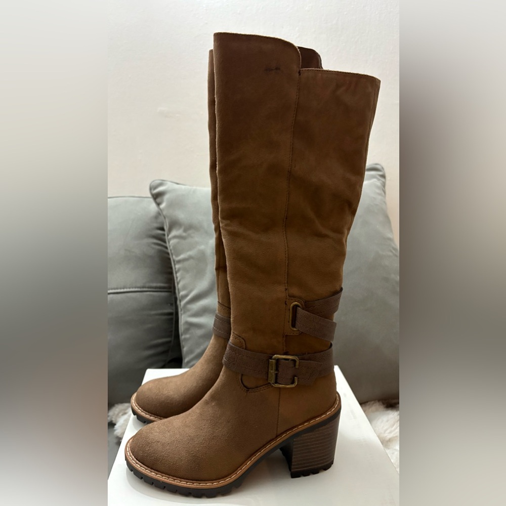 Sun + Stone Tan Over the Knee Boots